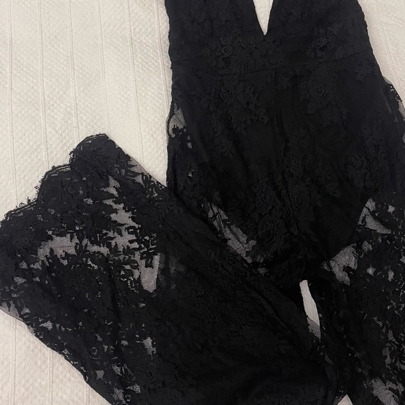 Missguided black lace jumpsuit - Picture 5 of 5